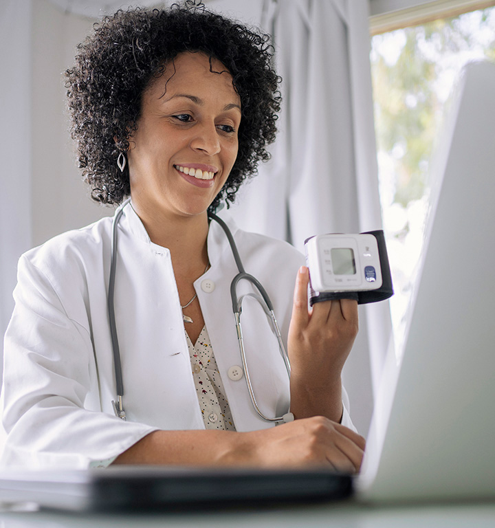 Post-pandemic telehealth graphic showcasing virtual care trends