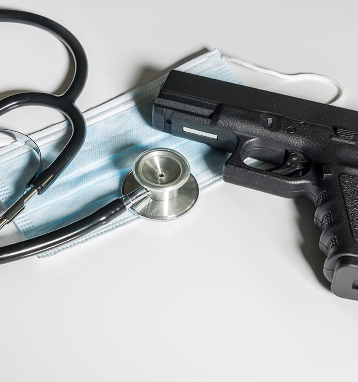 Graphic highlighting responses to active healthcare-related threats