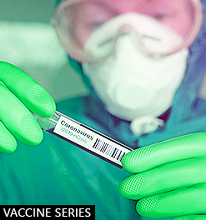 FDA authorization text with a Pfizer vaccine graphic.